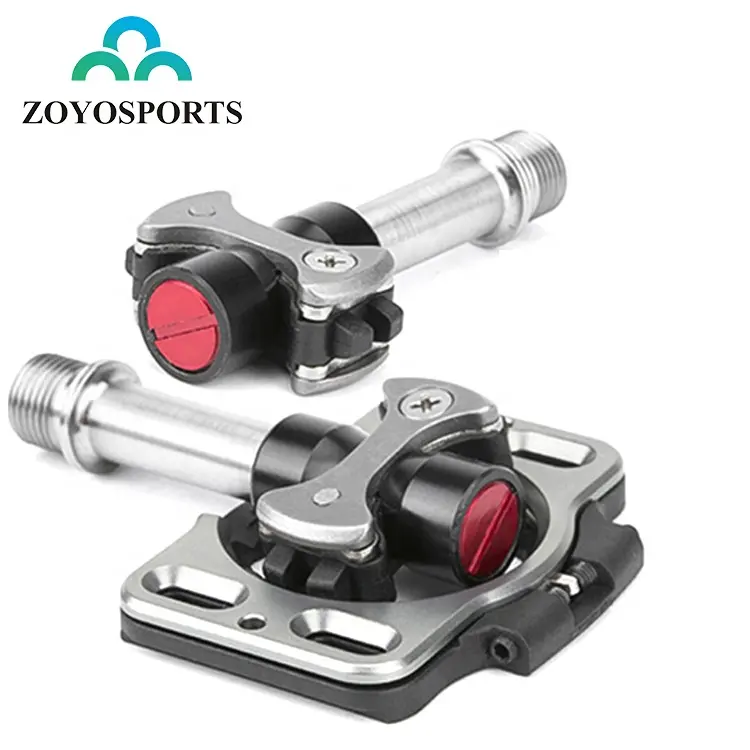 ZOYOSPORTS-pedales de aleación de titanio para bicicleta, pedales ultraligeros de bloqueo automático para Pedal SpeedPlay