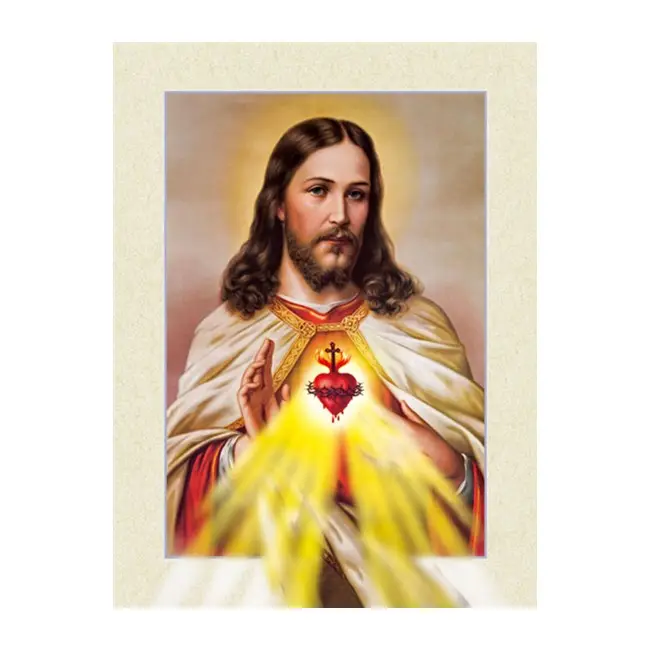 Religion 3d linsen förmiges Bild, religiöses linsen förmiges Bild des 5D-Effekts von Jesus