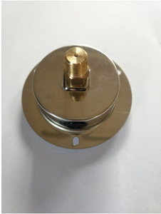 63 mm עם מקורבות נירוסטה מד גליצרין מלא לחץ מד חזרה חיבור