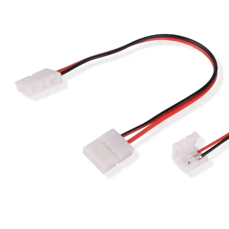 8mm 10mm 2 pin led strip connector wire solderless cable connectors