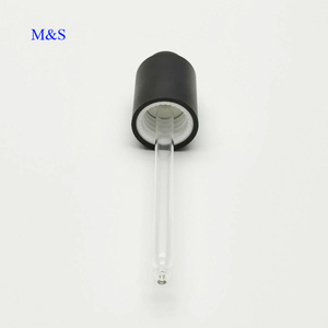 18毫米哑光黑色按钮滴管 30毫升化妆品玻璃瓶 - Product Image 2
