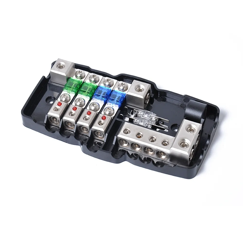 4 Way Fuse Block 30A 60A 80Amp and Battery Distribution 0/4ga