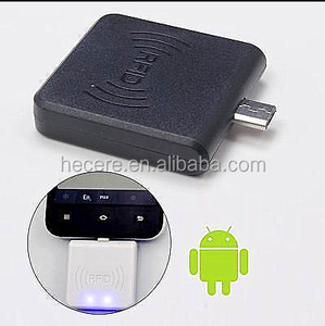 Leitor de cartão inteligente uhf rfid, leitor de cartão para celular android com interface usb