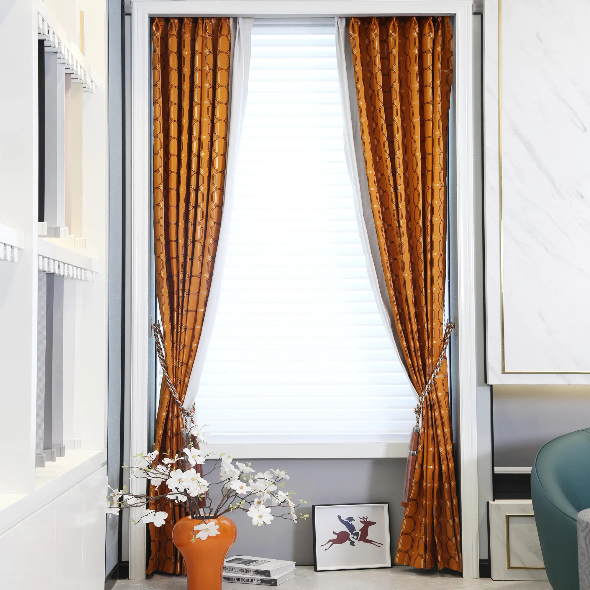 Boosly latest design electric Guangzhou supplier wonderful curtains for hotels