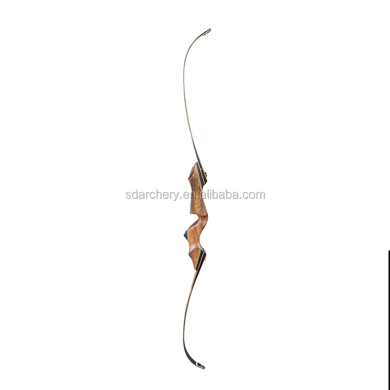 64 "แบบดั้งเดิมชิ้นการล่าสัตว์ Recurve Bow Bow และ Arrow สำหรับขาย