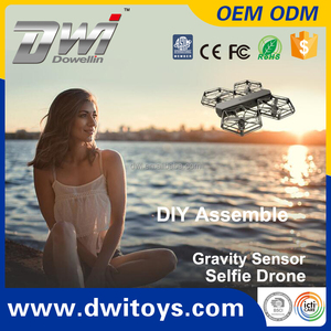 Dowellin rc brinquedo wifi fpv, kit de selfie, diy, drone com câmera hd, conjunto diy