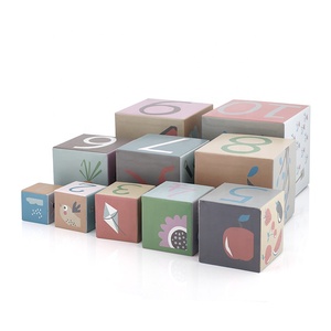 Đồ Chơi Học Tập Cho Trẻ Tập Đi Tùy Chỉnh Bảng Chữ Cái Giáo Dục Trẻ Em Giấy Lồng Hộp Các Tông Xây Dựng Khối Xếp Chồng - Product Image 4