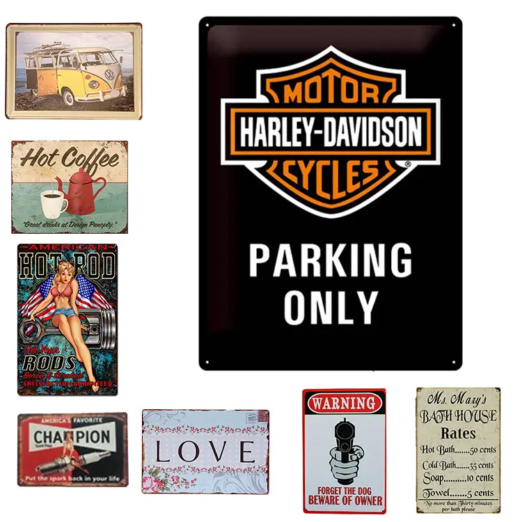 Mijn Garage Decor Bar Pub Thuis Vintage Stijl Retro Poster Metalen Tin Retro Auto Metalen Wandbord Auto Voor Supermarkt