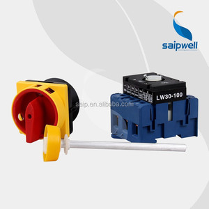 IP65 ON-OFF מתג סיבובי בורר 4 עמדה 100A (LW30-100)