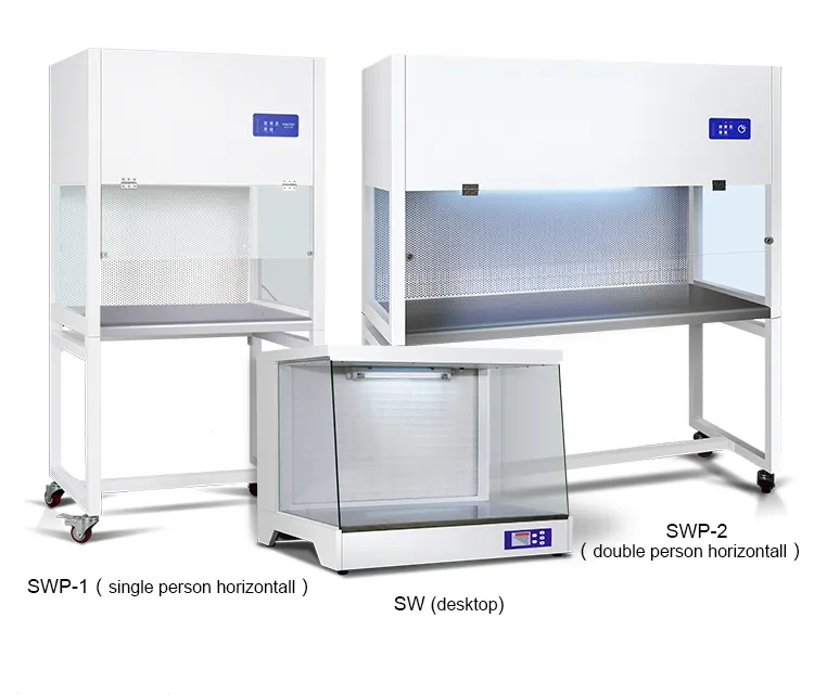 SWP-1 da laboratorio con cappuccio a flusso laminare orizzontale