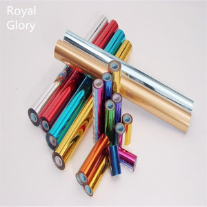12 微米 * 64厘米优质热烫贴膜，适用于 <span class=keywords><strong>PVC</strong></span> 墙板供应商