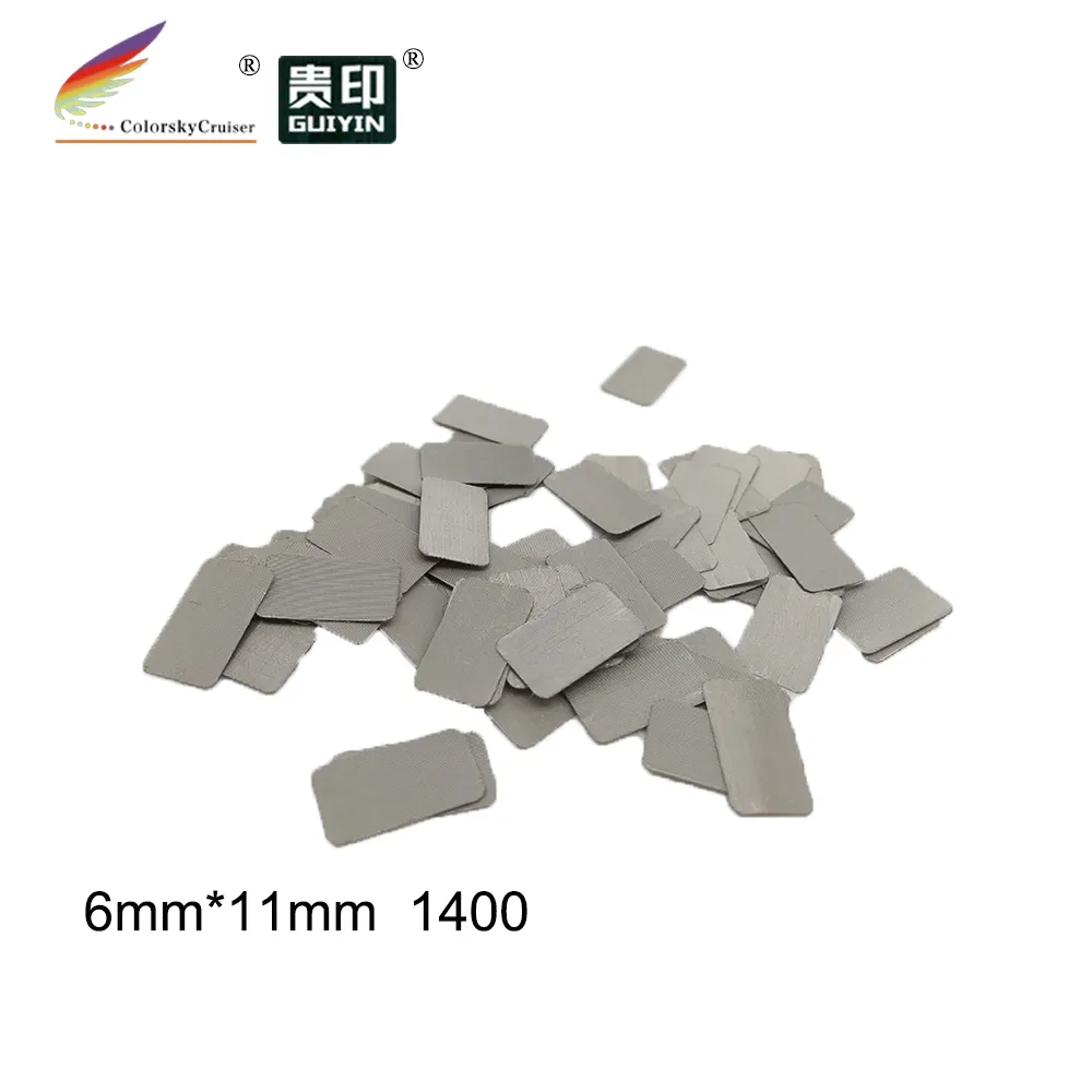 (CS-F1B) 2000pcs rectángulo de filtro de metal para HP 100, 101, 102, 110, 300, 336, 342, 343, 344, 348, 351, 901 xl BK cartucho 6mm * 11mm 1400