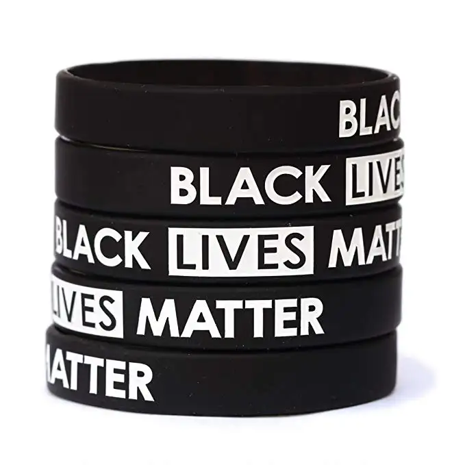 Black Lives Matter braccialetti con cinturino in Silicone 100% Factory CHEAP thin blue line arm bands Private Label