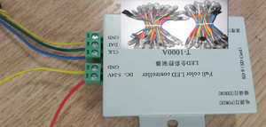 Контроллер RGB T1000A WS2801 WS2811 WS2812B LPD6803, 5 ~ 24 В постоянного тока, светодиодный контроллер dmx с 2048 пикселями для SD-карты