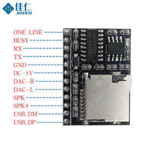 JQ8900-TF DFPlayer mini MP3 ses Decode kurulu MP3 ses modülü u-disk IO/seri Port ile TF kart arduino için DFPLAYER