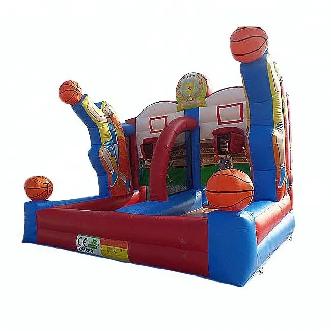 Juego de baloncesto inflable de alta calidad, aro de baloncesto personalizado