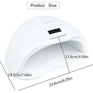 Sun4 <strong>5</strong> Plus <strong>UV</strong> <strong>Lamp</strong> 48W Nail Dryers Automatic Sensor Machine LCD Time Display for Curing Gel Polish Nail Art Tool - Product Image 3