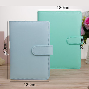Macaron Color A6 Notebook con legante a 6 anelli su misura in pelle rilegatura a fogli mobili - Product Image 2