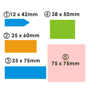 Foska Colorful Offset Paper Memo Pad Sticky Notes Set 11 PCs Sticky Note Pads para oficina y escuela - Product Image 2