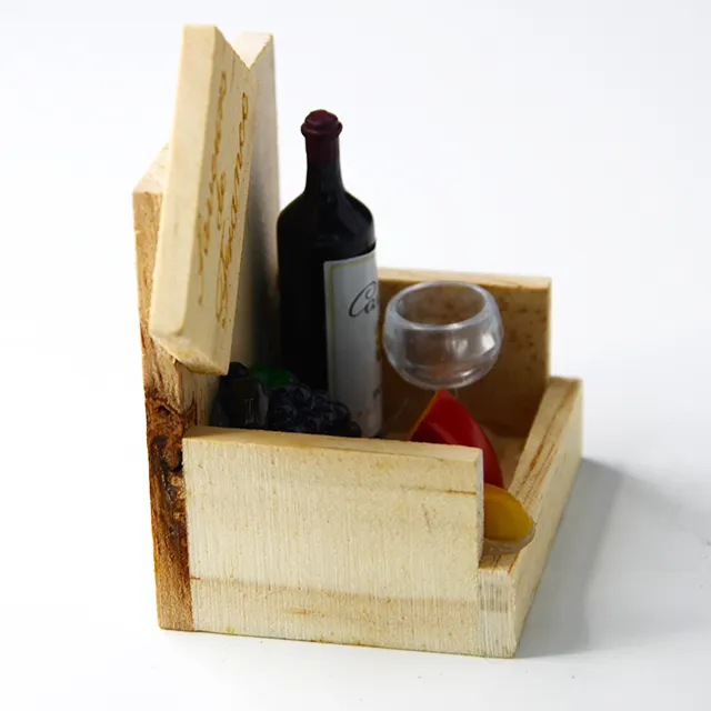 Imán de madera 3D personalizado, regalo promocional, recuerdos con botella de vino, gran oferta