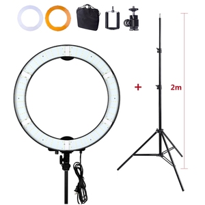 高品質RL-20インチビッグ写真<span class=keywords><strong>LED</strong></span>リングライトランプ5500k55wスタジオライトライトライトライト付き美容スタンド