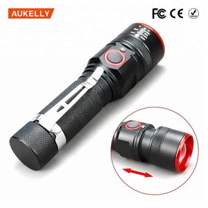Aukelly Nhôm 4 Chế Độ T6 LED 2000 Lumens LED Có Thể Sạc Lại Dài Phạm Vi 2Km Torch Ánh Sáng X800 Chiến Thuật Đèn Pin - Product Image 5