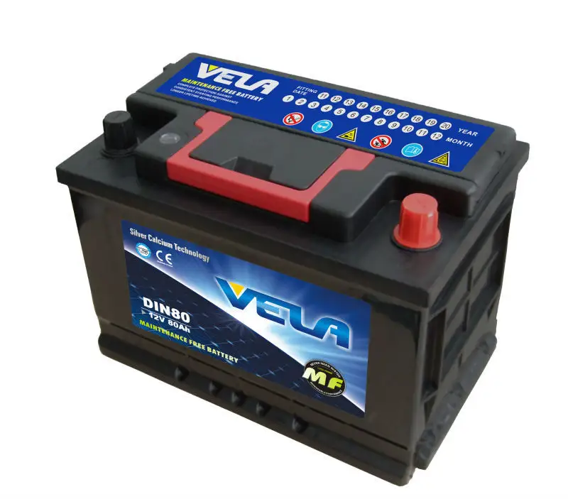 12V80AH 58043MF DIN80MF Made in china prezzi di fabbrica professionale di avviamento per auto/camion batterie