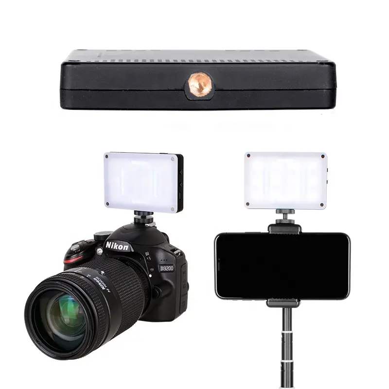 Kernel 카메라 Dimmable LED 포켓 라이트 비디오 조명기구 DSLR 카메라 스마트 폰 야외 조명 브래킷