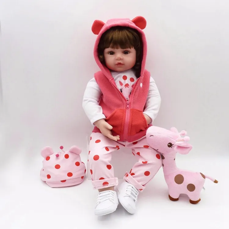 Latest new 60cm Silicone Reborn Boneca Realista Fashion Baby Dolls For Princess Children Birthday Gift Bebes Reborn Doll toys