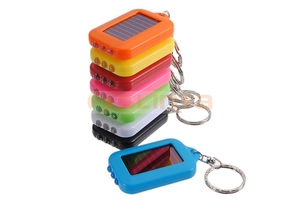 キャンプハイキングキーリングランプ用3 <span class=keywords><strong>LED</strong></span>懐中電灯非常灯トーチキーホルダーライト