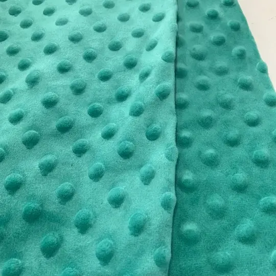 Tessuto micro minky goffrato per coperta giocattolo