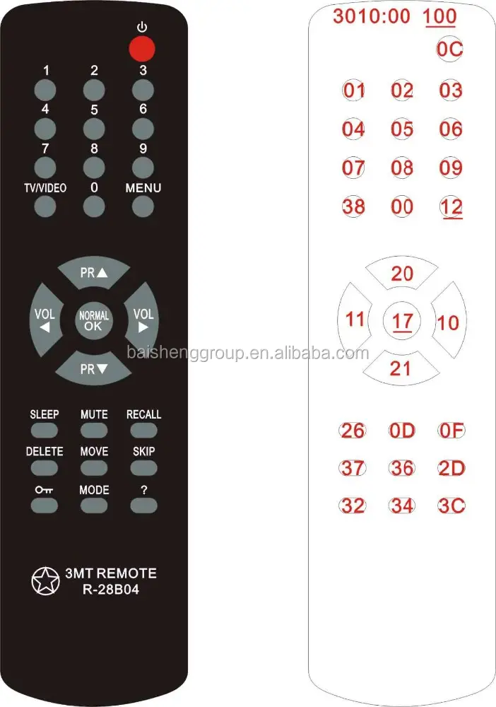 Controle remoto universal de alta qualidade para akai tv