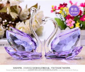 New Gifts Artificial K9 Glass Crystal Swan Wedding Favor - Product Image 6