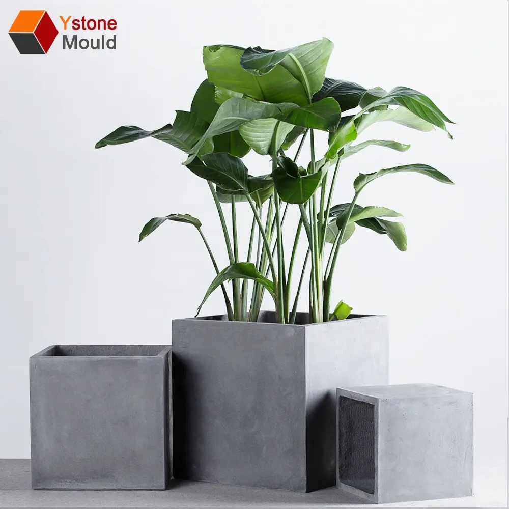 Nieuwe ontwerp vierkante beton bloem planter schimmel