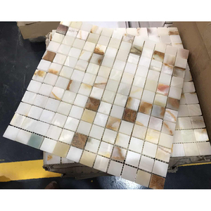 Sh đá Backlit ngọc khảm gạch vuông khảm đá cẩm thạch bán buôn sang trọng tự nhiên Maya Trắng Onyx khảm gạch đá - Product Image 2