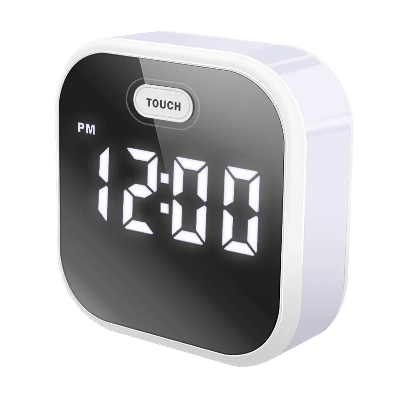 Grande Digit Display di fabbrica 7 Colori di Luce Mini Desk Orologio Da Tavolo LED Digital Alarm Clock con Temperatura di 3 Gruppi di Allarme