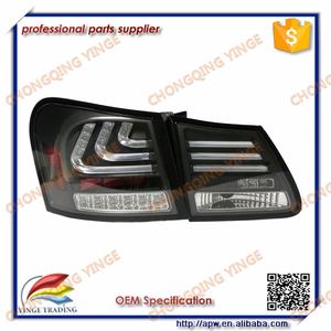 Lexus için GS300 GS350 GS430 GS450 2006-2011 arka lambaları duman siyah kırmızı renk - Product Image 2