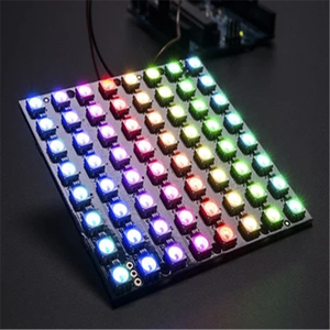 Panel de píxeles led de matriz RGB 5050, DC5V, WS2812B, 8x8, 64, direccionable individualmente, tira de luz