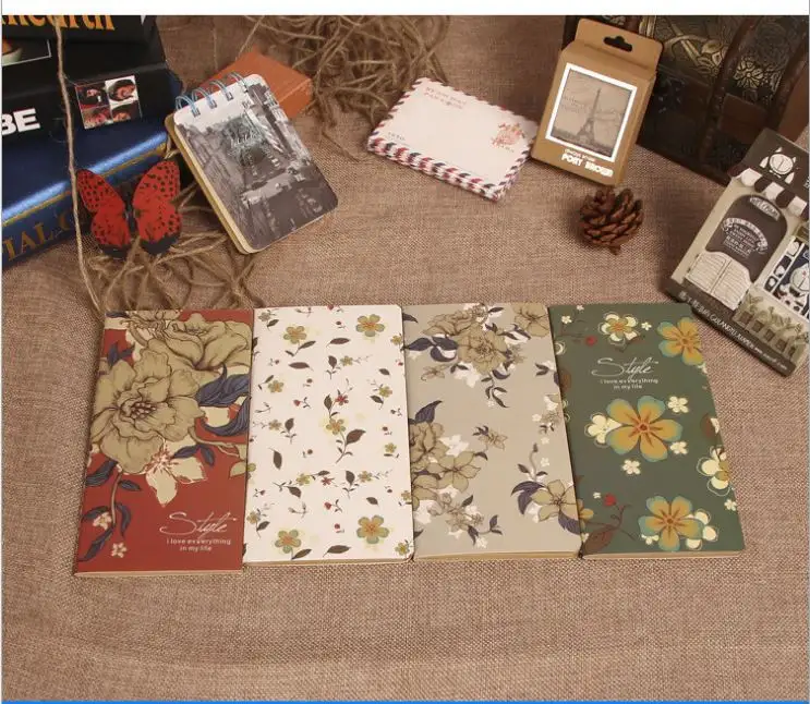 The Starry Night VincentバンGogh Oil Painting Mini Portable Notebook 80K Notepad Creative Thin Beautiful Book Students Gift