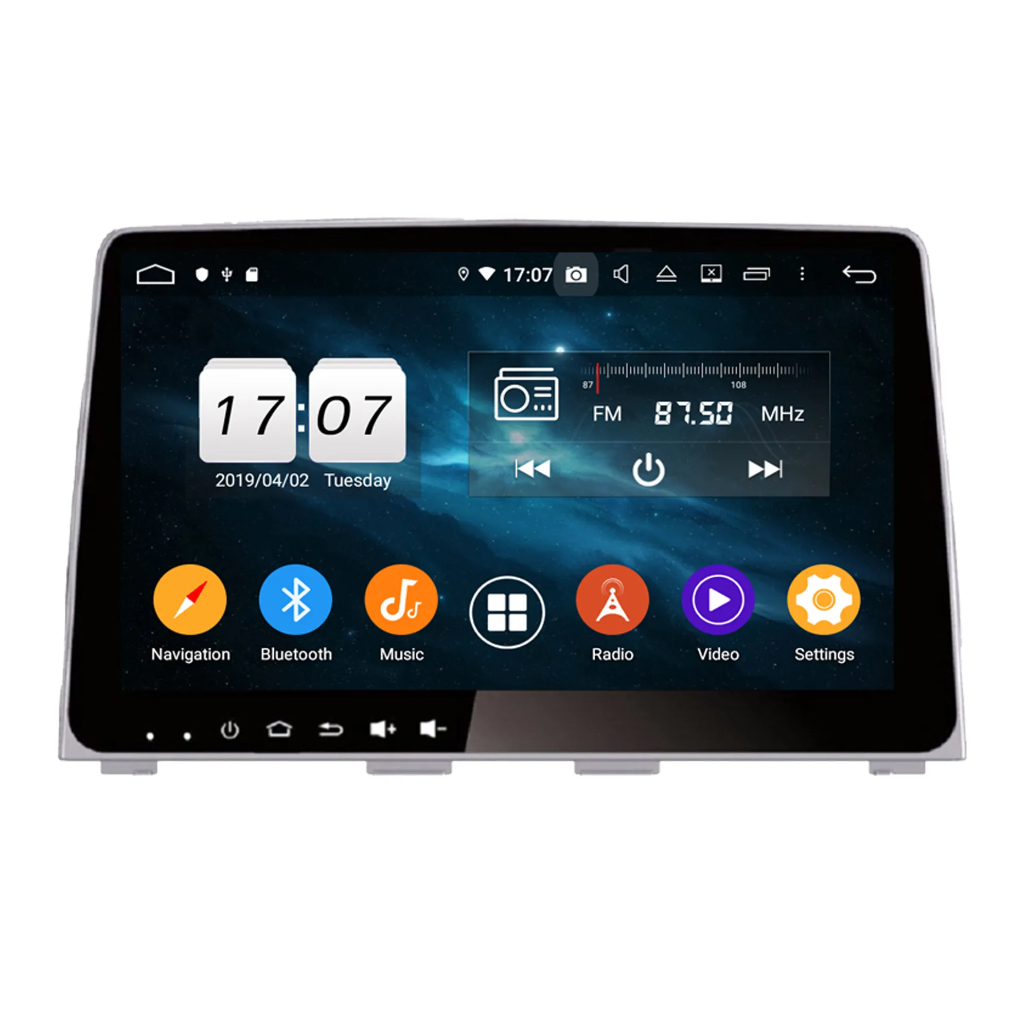 KD-9637 Android 10.0 carro sistema de rádio 4G + G Android 2 64 din DVD Player Do Carro Para Hyundai Sonata 2018 GPS Radio Stereo Áudio