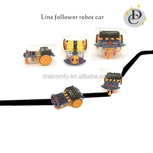 Отслеживание diy робот автомобиль электронная сборка DIY комплект с редукторным двигателем