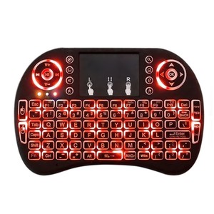 Miniteclado inalámbrico i8 Air Mouse con retroiluminación y Control remoto para Android TV, PC, PS3 - Product Image 1