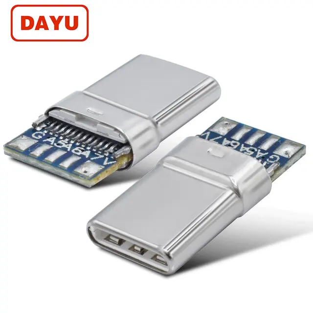 공장 PD 3.0 USB 3.1 유형 C 남성 커넥터 5 핀 납땜 DIY USB 케이블