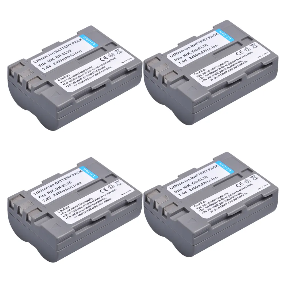 7.2V Numérique EN-EL3e Batterie Rechargeable Li-Ion Batterie pour Nikon D700 D300 D200 D80 D90 D70s D300s D50 D100