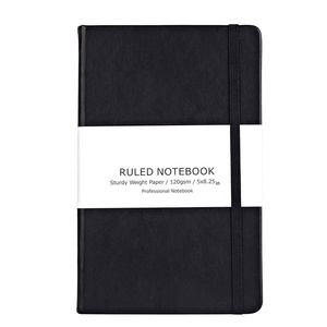 Diario per Notebook 5x7, copertina rigida rigata classica, carta Premium, morbida ecopelle PU - Product Image 1