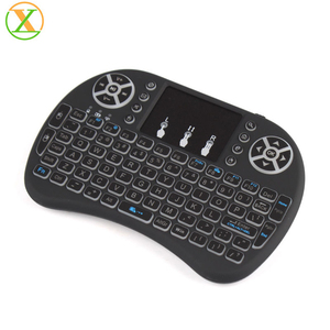 Teclado inteligente Batería recargable mini Teclado i8 + Mini inalámbrico 2,4G Retroiluminación Touchpad