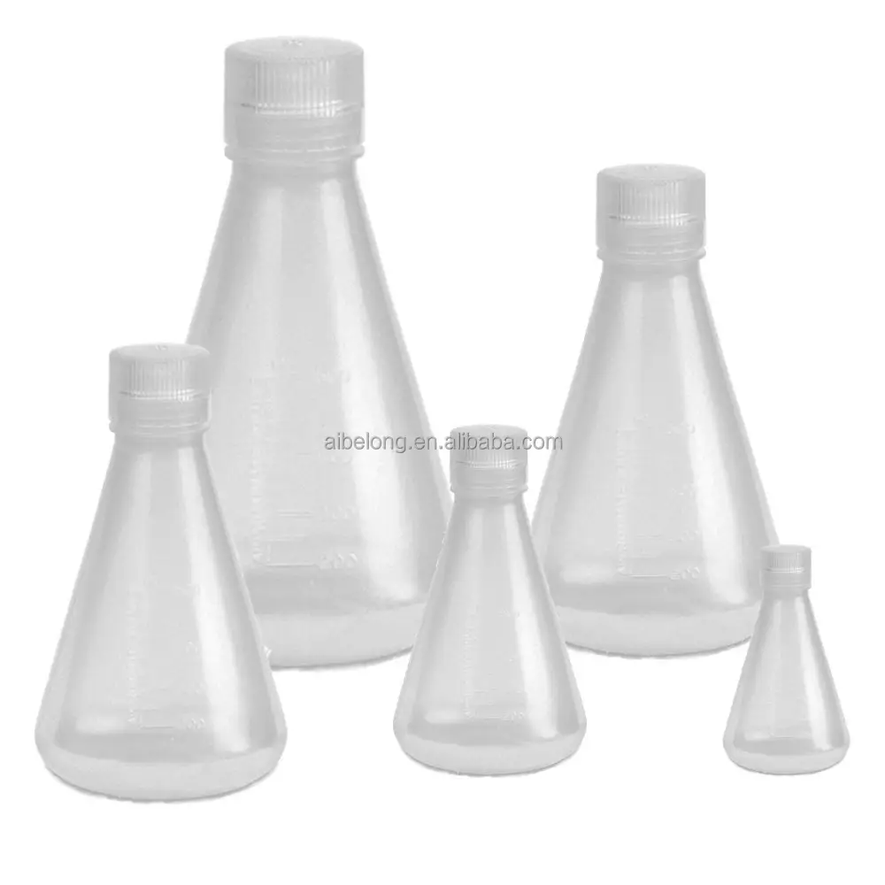 IBELONG high quality 100ml plastic conical flask with cap