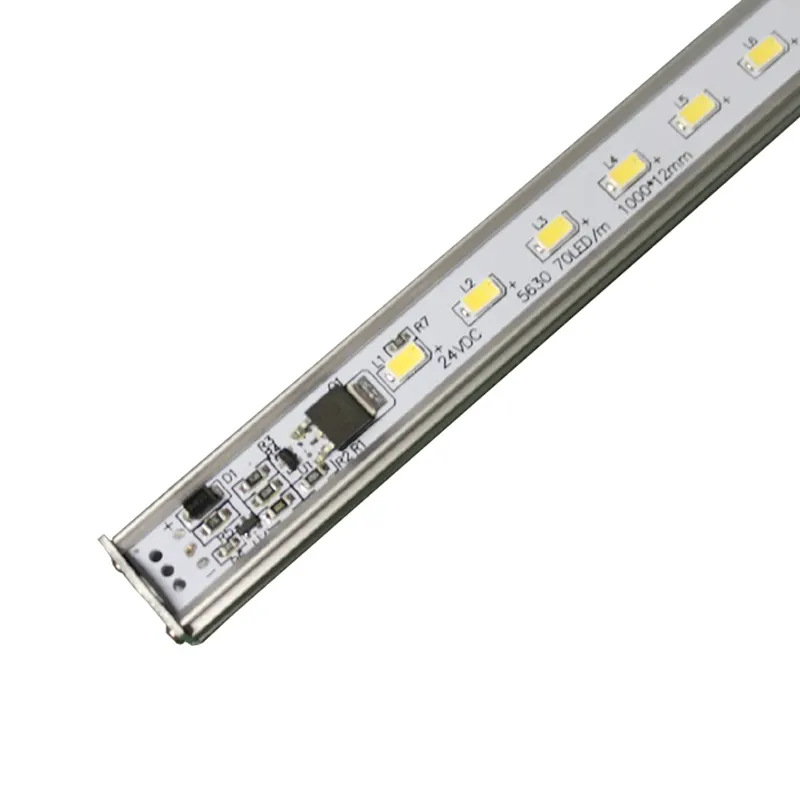 Led alüminyum profil şerit 70 Leds/m Pir hareket sensörlü ışık merdiven lambası 5630 Led ışık çubuğu