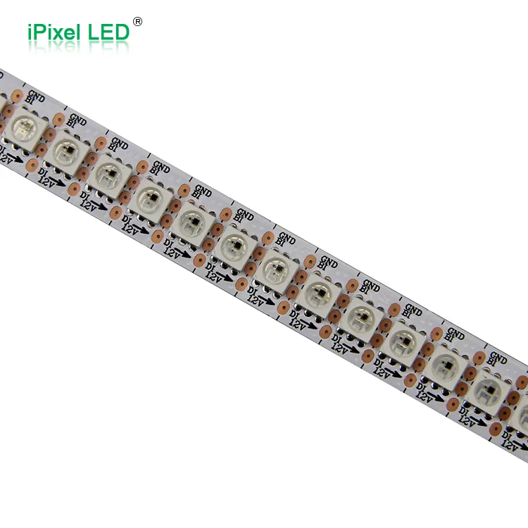 LED 144 DC12V/M Ws2815 RGB Sinyal Istirahat Terus Addressable Strip LED Fleksibel