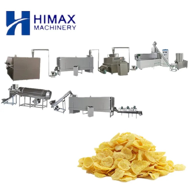 Linea di produzione di cereali per la colazione automatica industriale prezzo macchina per la produzione di fiocchi di mais